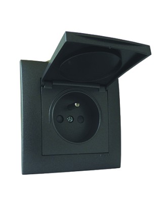 Gamme étanche Noir 2 modules